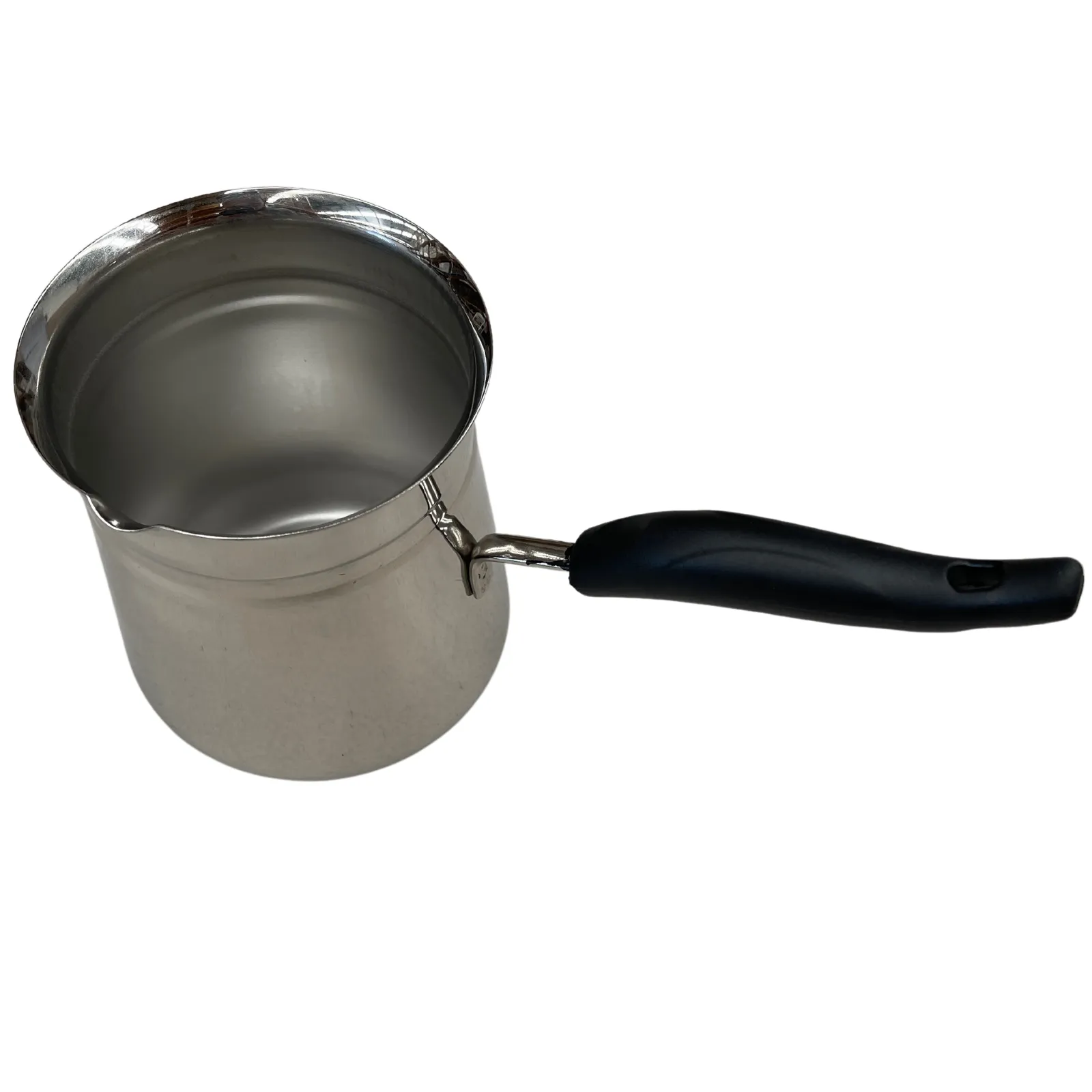 1.2L Turkish Coffee Pot | Milk Warmer Jug | Stainless Steel | with Handle