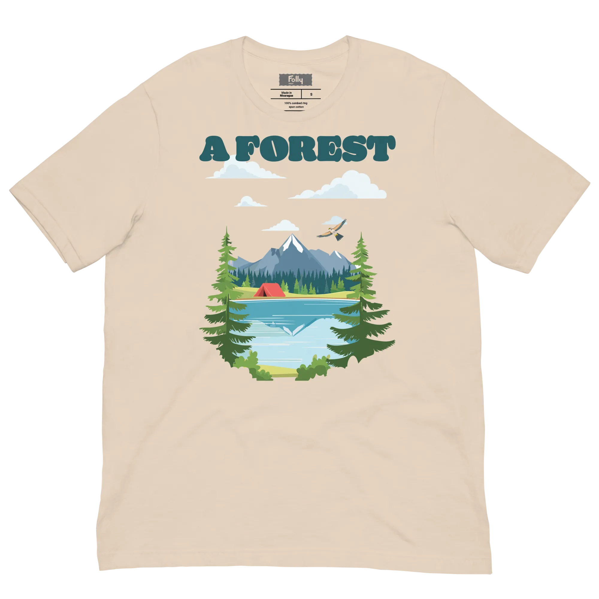 A Forest T-shirt: Cream