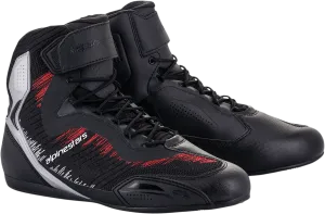 ALPINESTARS Faster-3 Rideknit Shoes - Black/Silver/Red - US 12.5 25103191930125