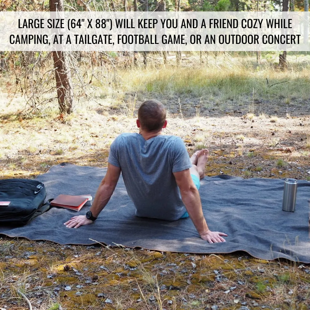 Arcturus Military Wool Blanket - Ember Orange | 4.5 lbs (64" x 88")