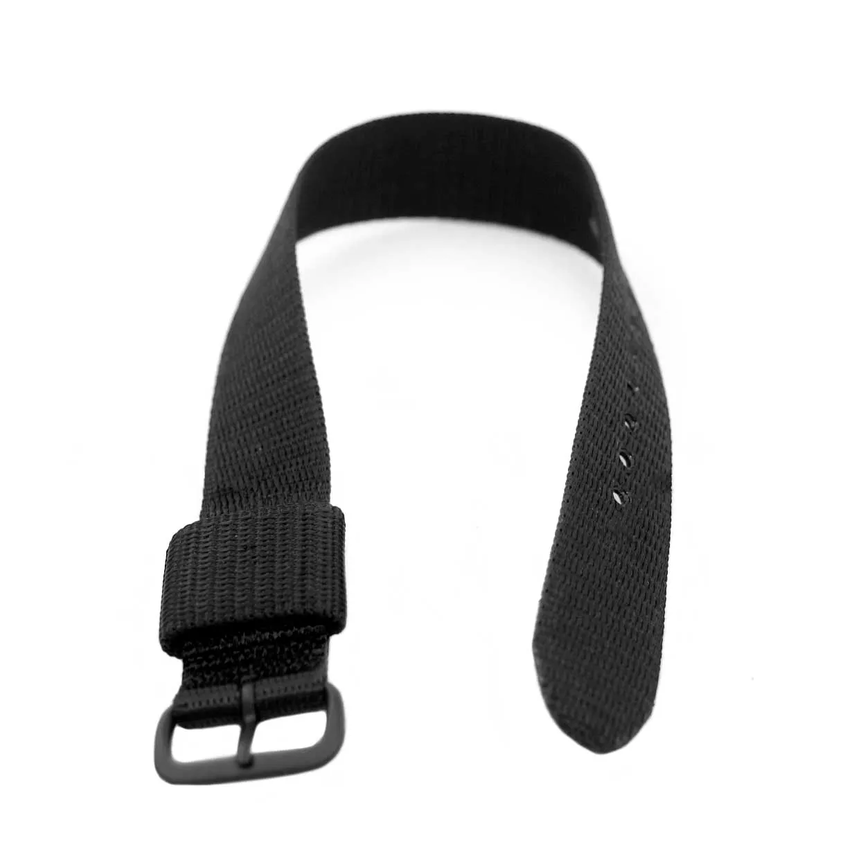 Ballistic Nylon Strap, Black, 22mm