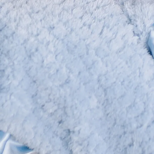 Blue Chenille Baby Blanket
