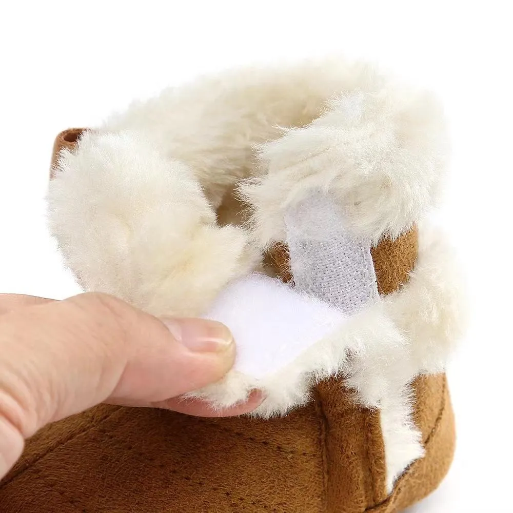 Bows Winter Plush First Walker Boots