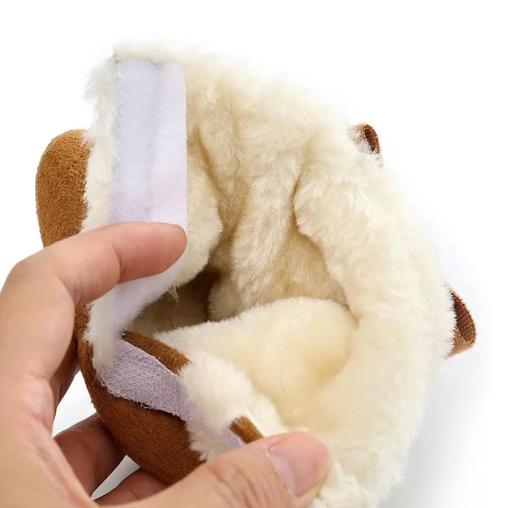 Bows Winter Plush First Walker Boots
