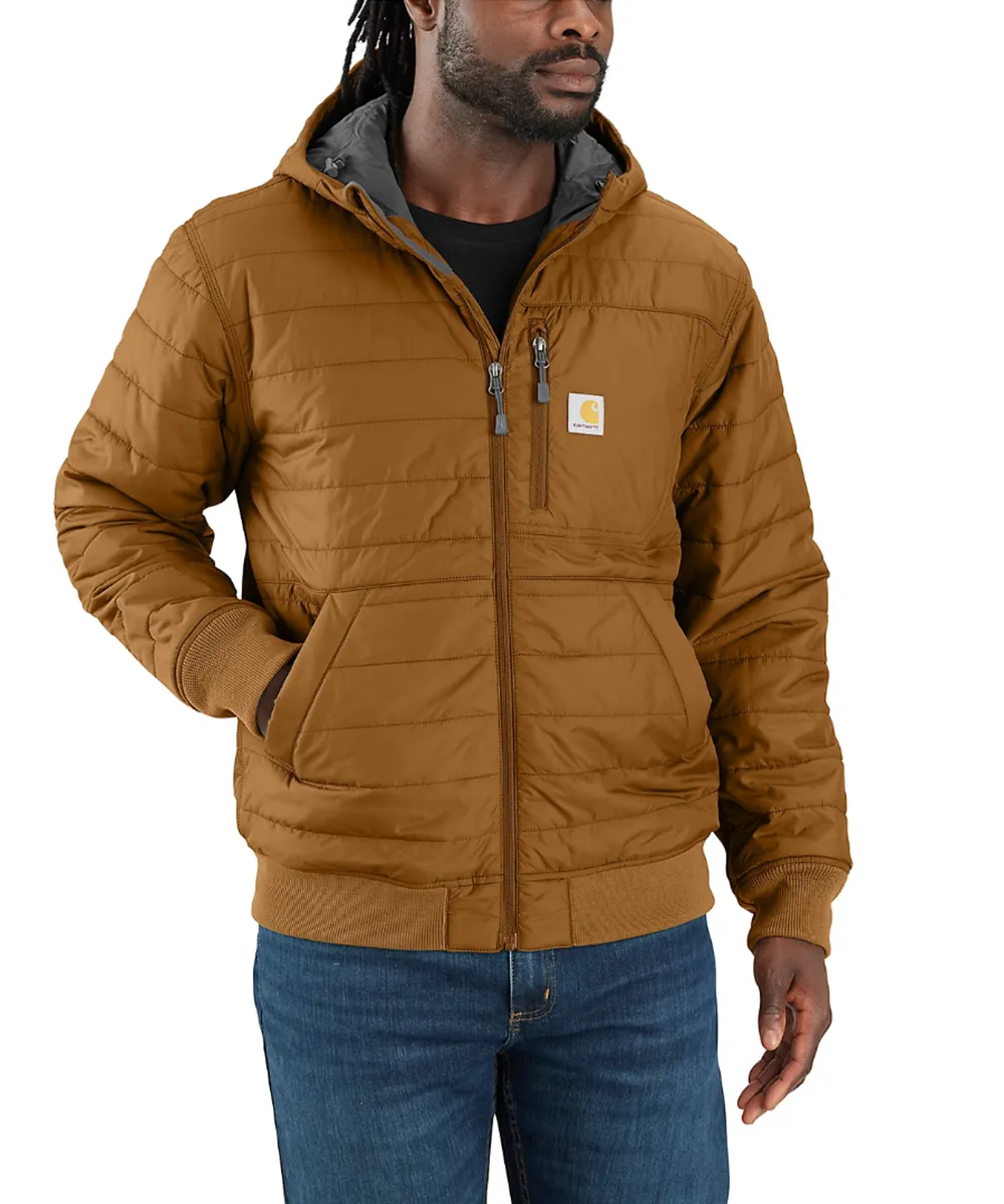Carhartt Men's Insulated Hooded Jacket - Carhartt Brown