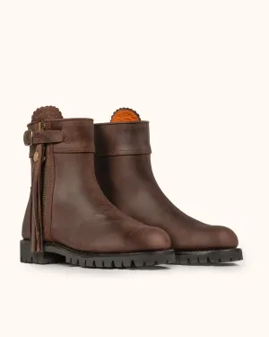 Cascada Ankle Waterproof Boot Tread Sole - Brown