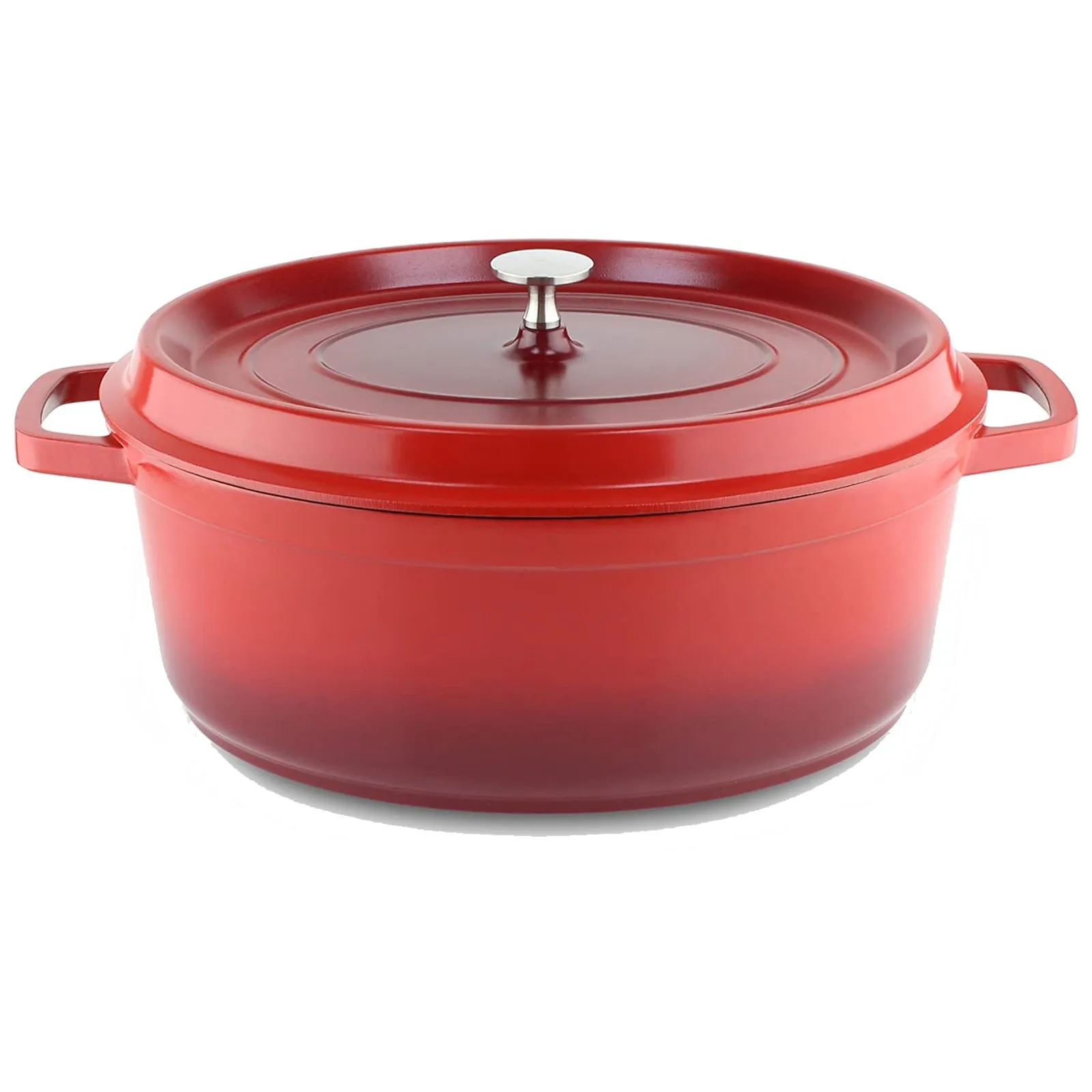 Commichef Die-Cast Aluminium Red Oval Casserole Dish