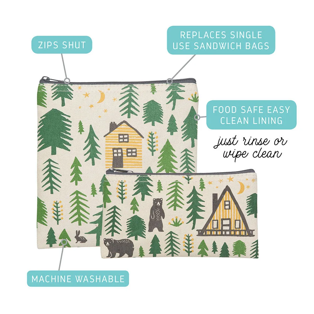 Danica Snack Bag Reusable Set of 2 Wild & Free Adventure