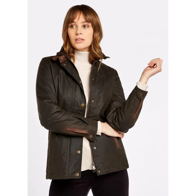 Dubarry Mountrath Ladies Waxed Primaloft Jacket - Olive