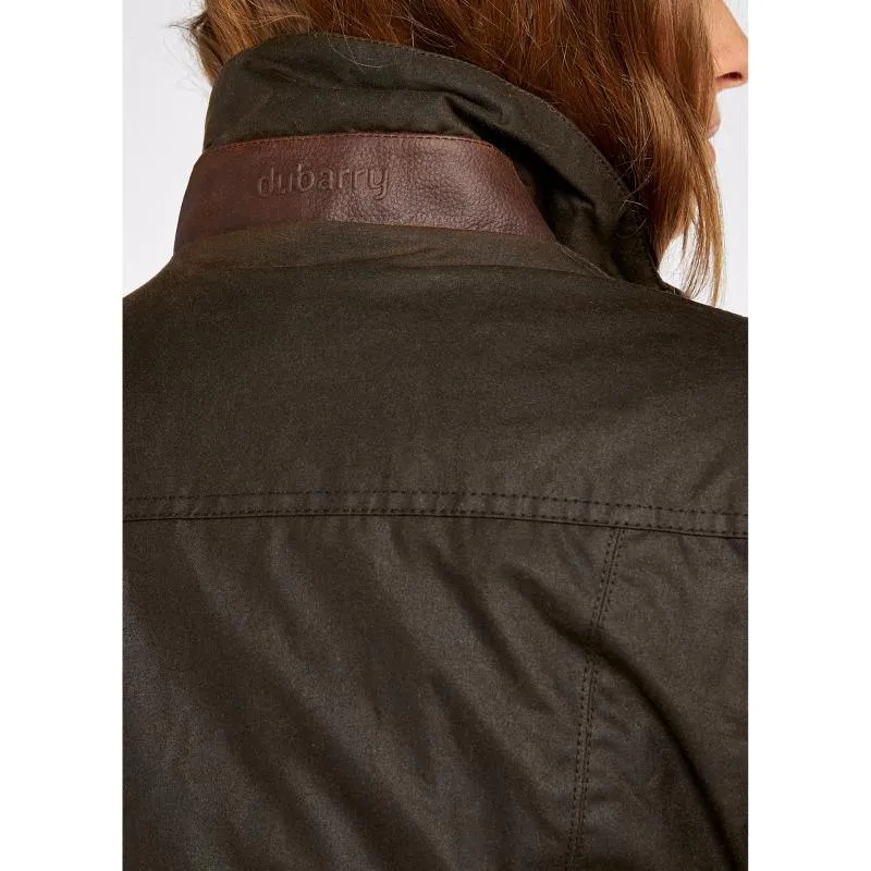 Dubarry Mountrath Ladies Waxed Primaloft Jacket - Olive