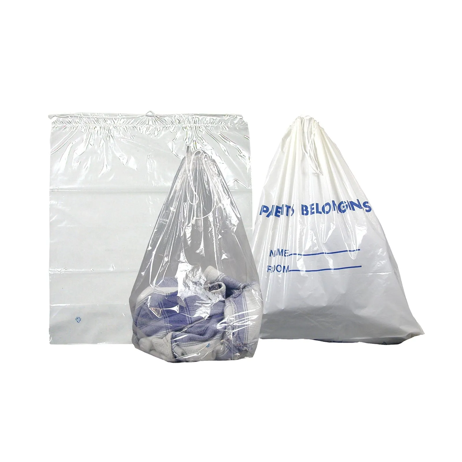 Dukal Patient Belonging Bags, Clear