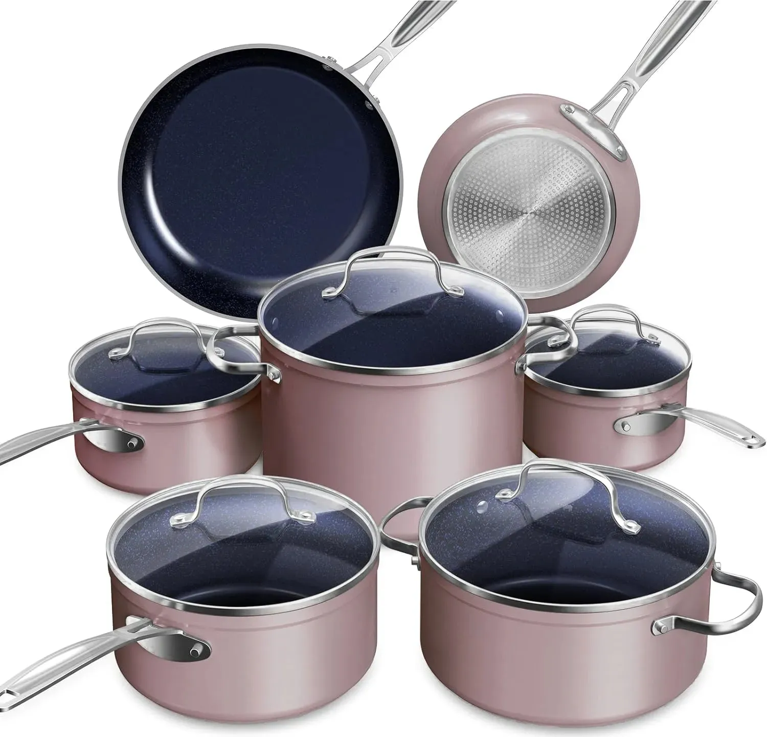 Duralon Blue Non-Stick Cookware 12-Piece Set