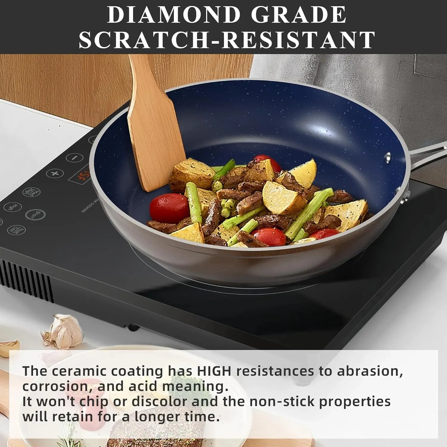 Duralon Blue Non-Stick Cookware 12-Piece Set