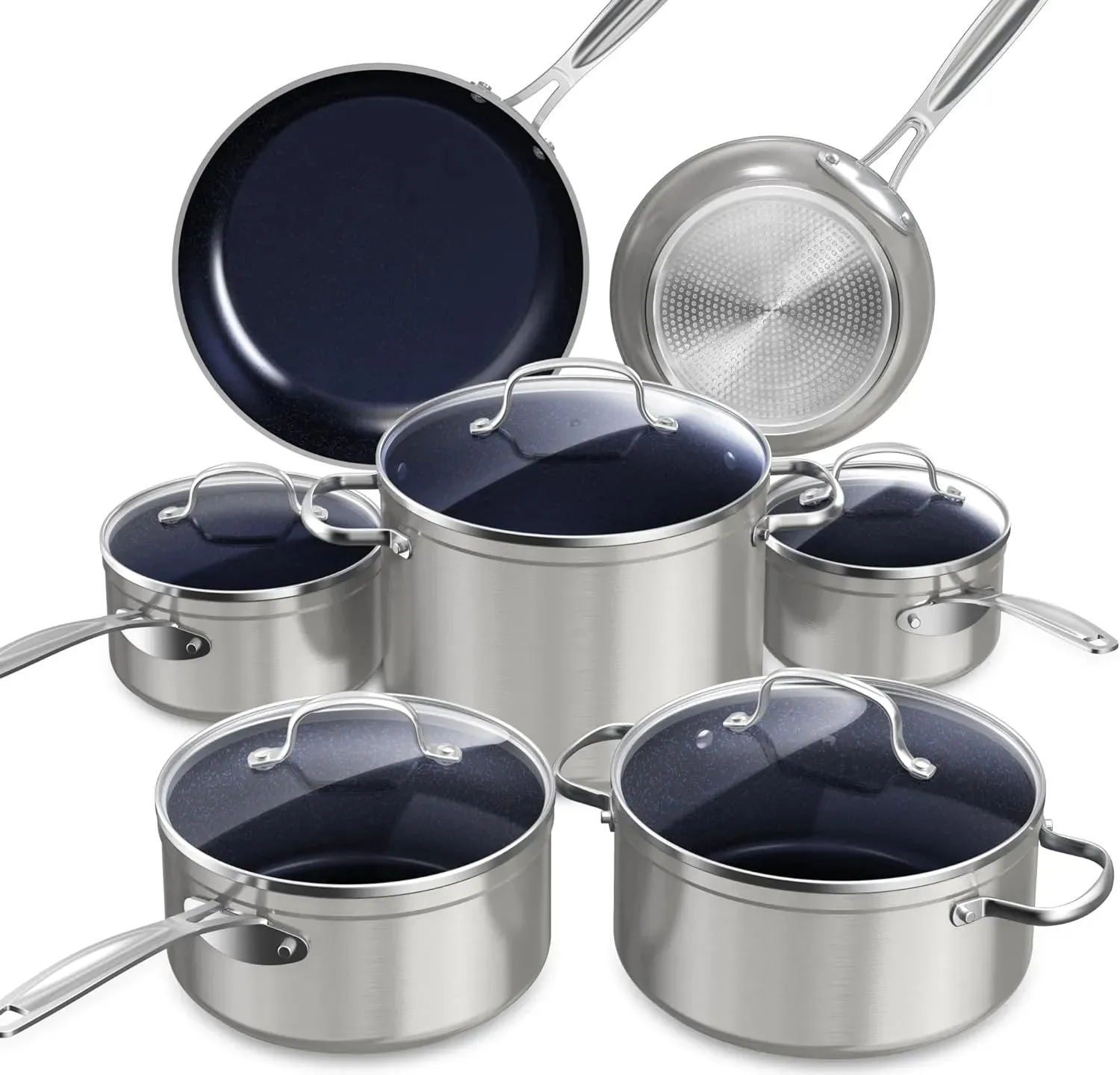 Duralon Blue Non-Stick Cookware 12-Piece Set