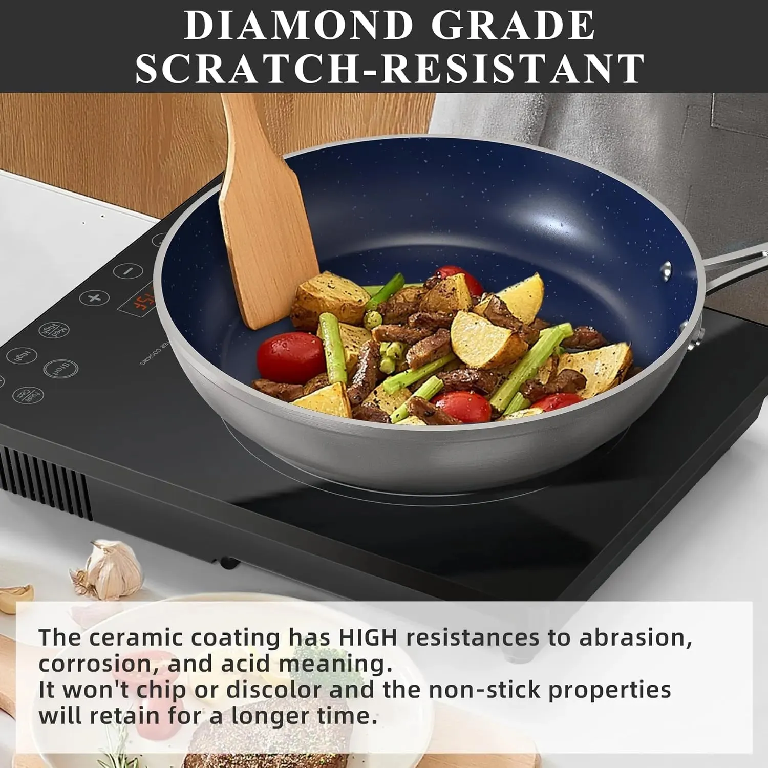 Duralon Blue Non-Stick Cookware 12-Piece Set