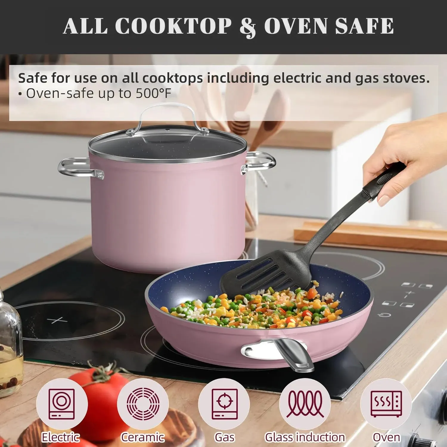 Duralon Blue Non-Stick Cookware 12-Piece Set