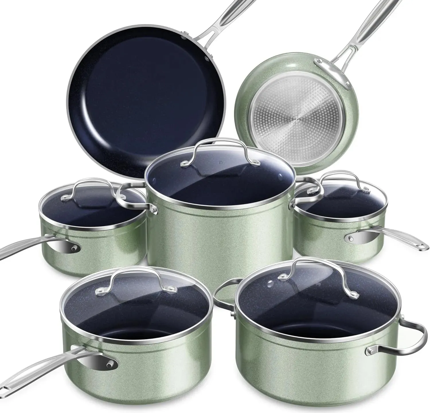 Duralon Blue Non-Stick Cookware 12-Piece Set