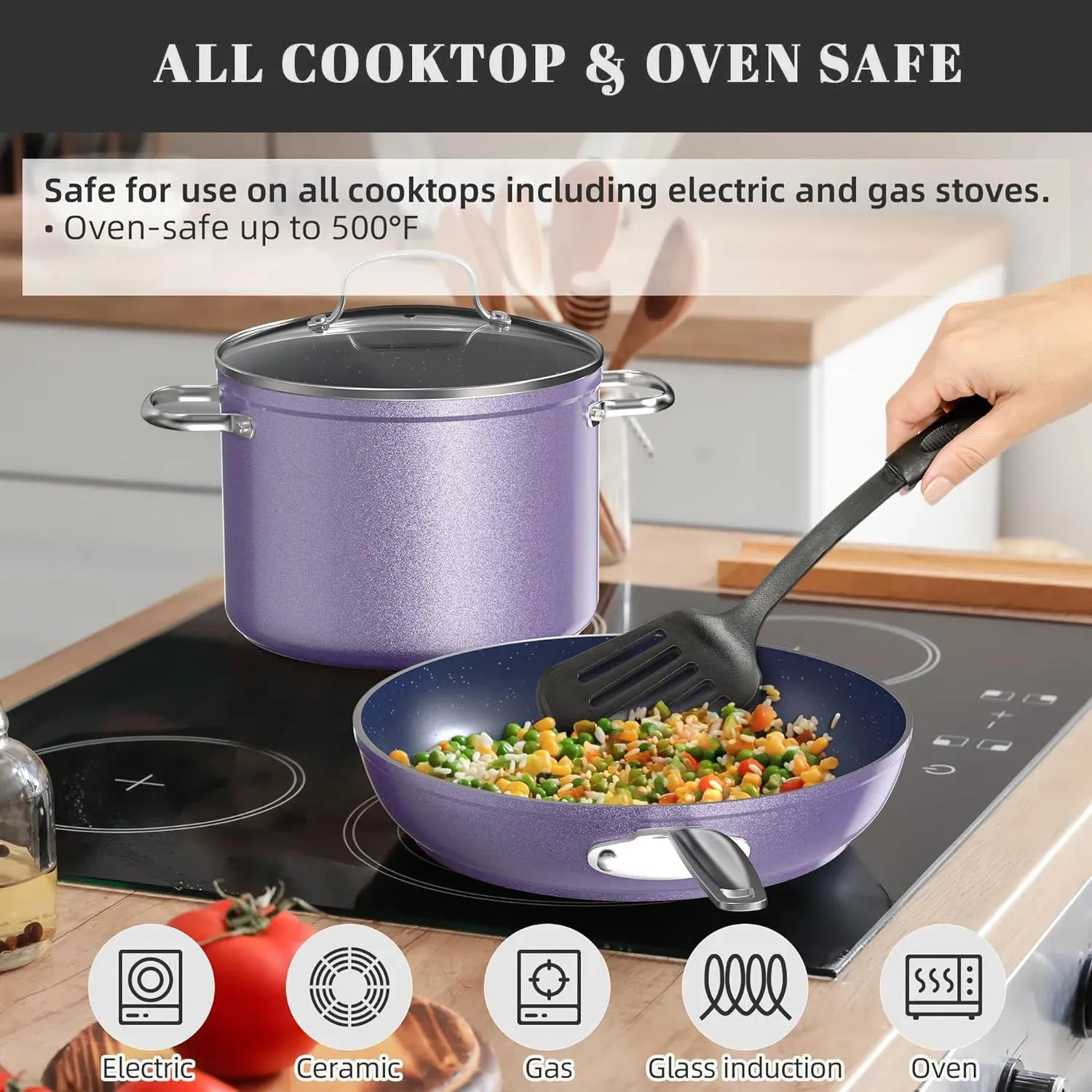 Duralon Blue Non-Stick Cookware 12-Piece Set