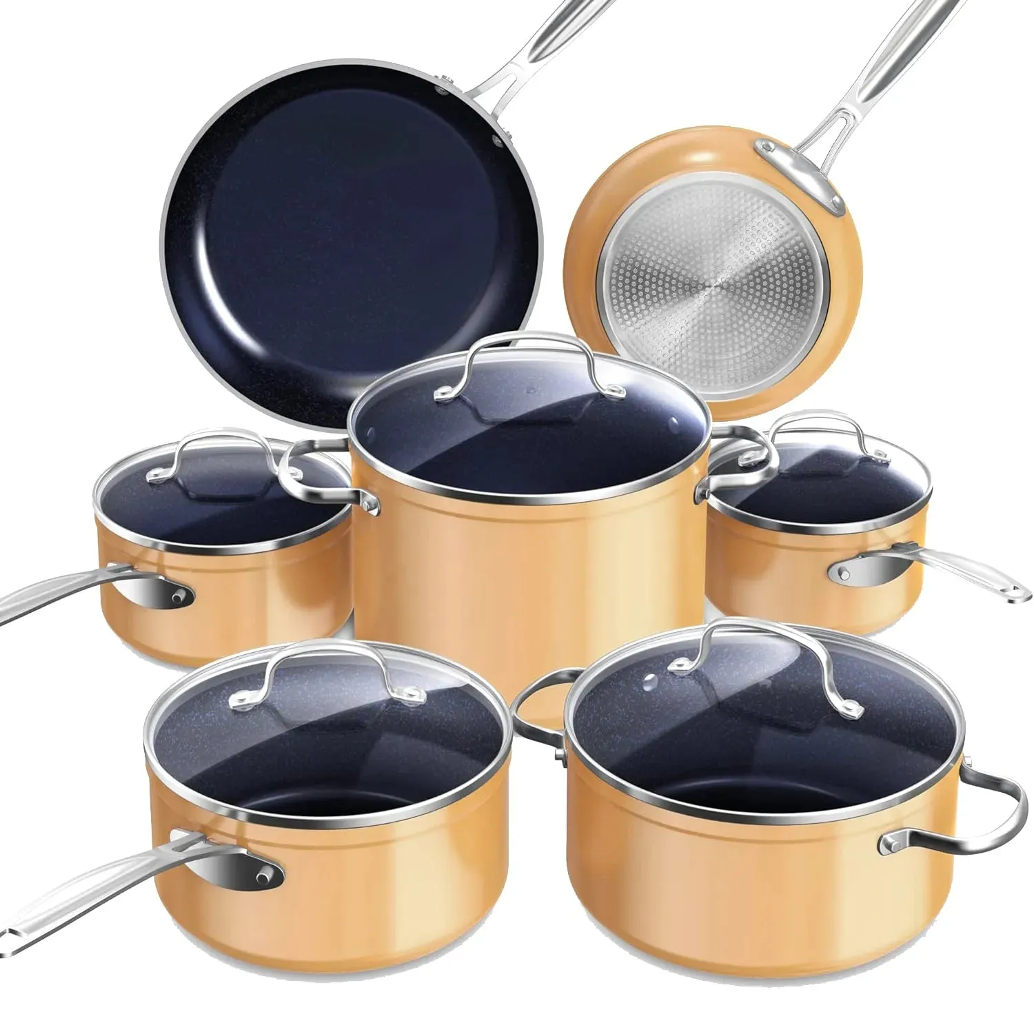 Duralon Blue Non-Stick Cookware 12-Piece Set