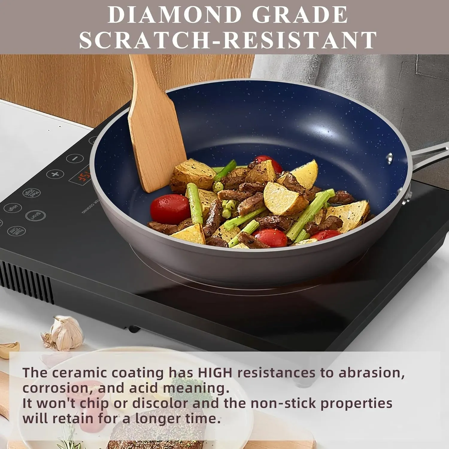Duralon Blue Non-Stick Cookware 12-Piece Set