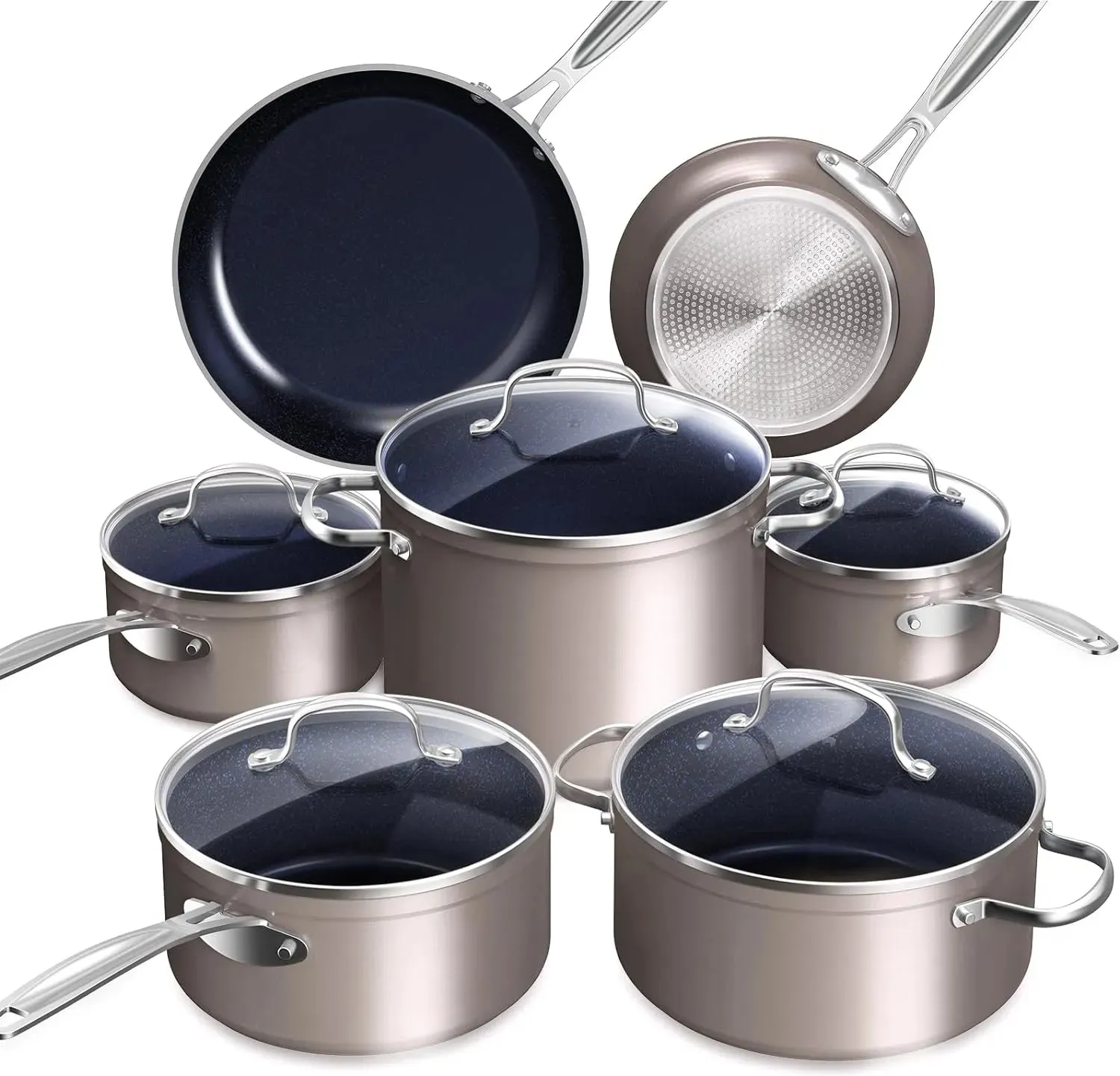 Duralon Blue Non-Stick Cookware 12-Piece Set