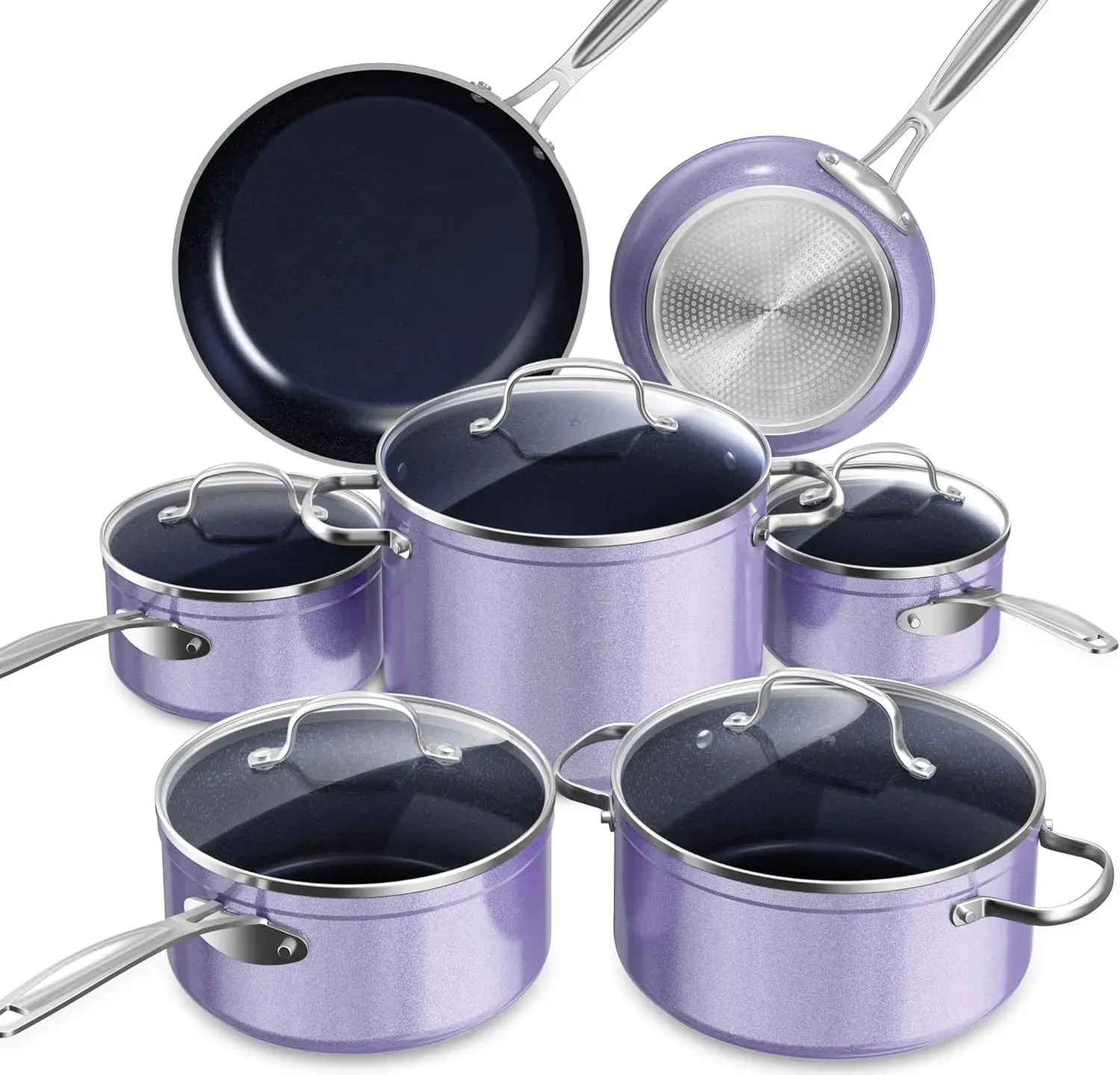 Duralon Blue Non-Stick Cookware 12-Piece Set