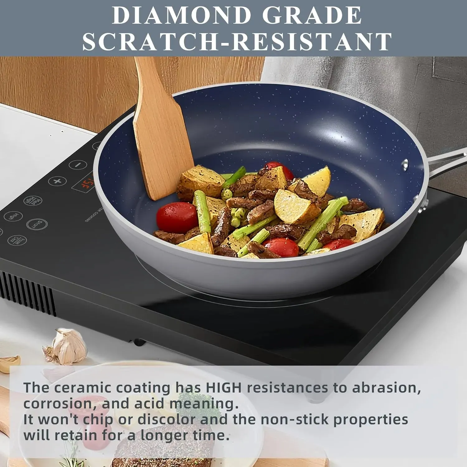 Duralon Blue Non-Stick Cookware 12-Piece Set
