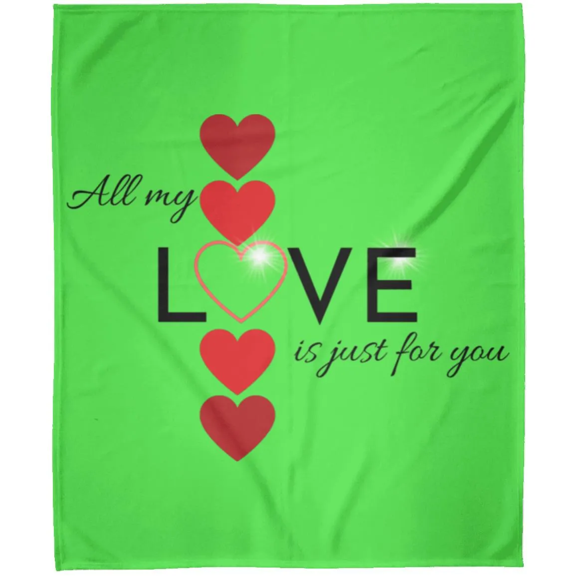Elegant red hearts no background black t-shirt FLM Arctic Fleece Blanket 50x60