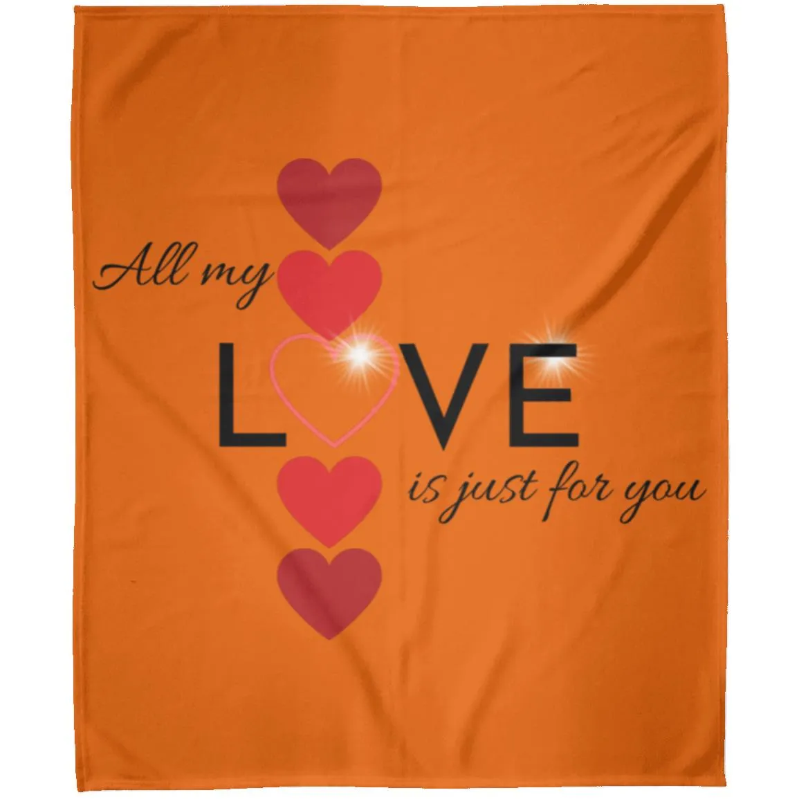 Elegant red hearts no background black t-shirt FLM Arctic Fleece Blanket 50x60