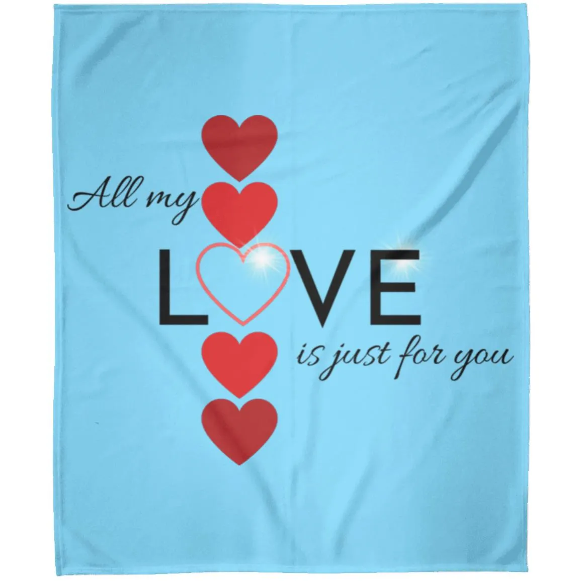 Elegant red hearts no background black t-shirt FLM Arctic Fleece Blanket 50x60