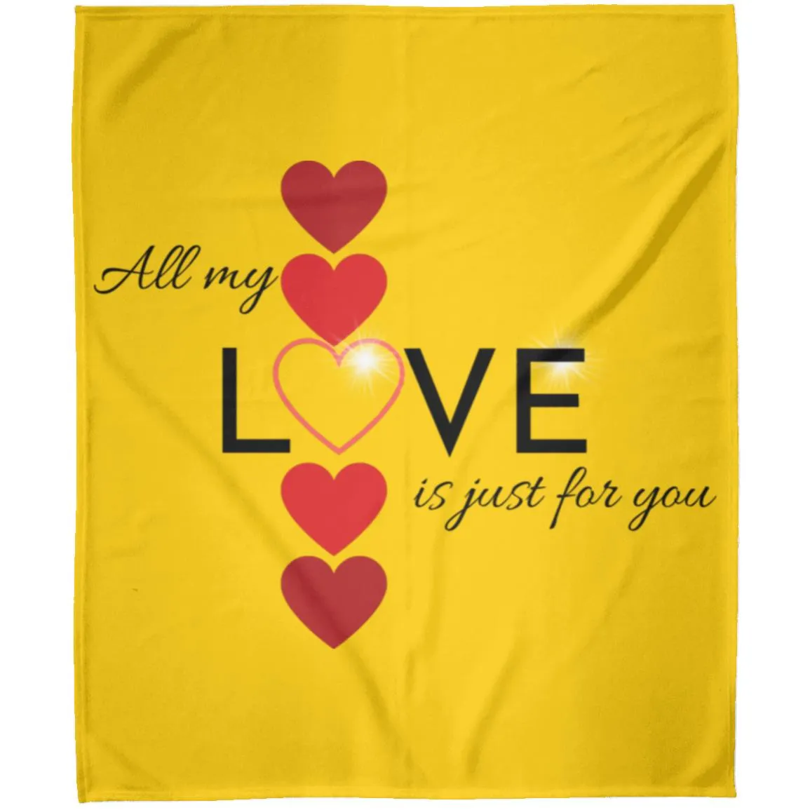 Elegant red hearts no background black t-shirt FLM Arctic Fleece Blanket 50x60