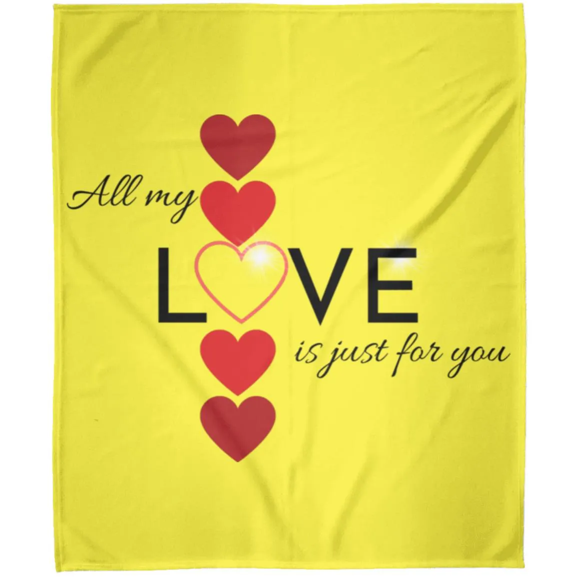 Elegant red hearts no background black t-shirt FLM Arctic Fleece Blanket 50x60