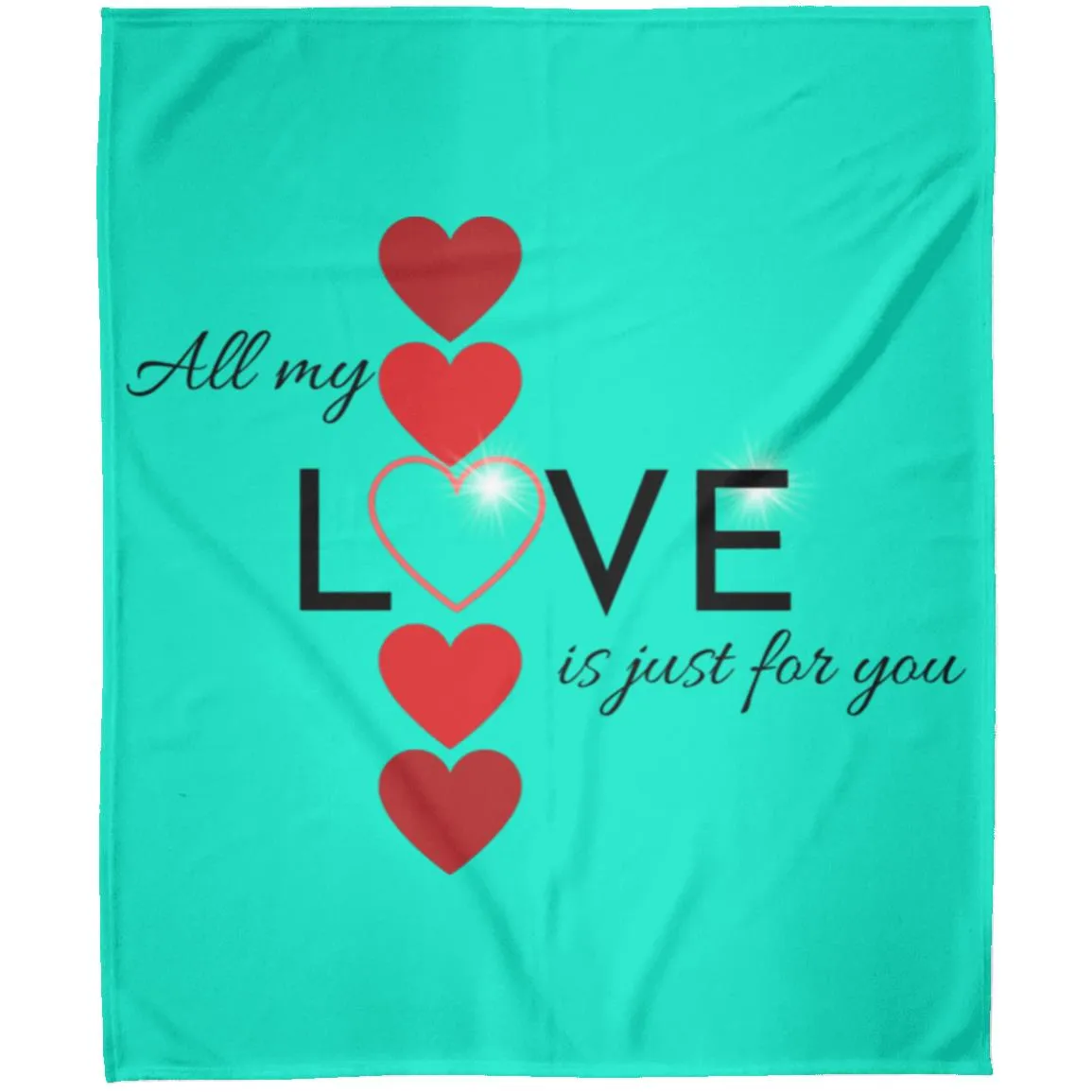 Elegant red hearts no background black t-shirt FLM Arctic Fleece Blanket 50x60