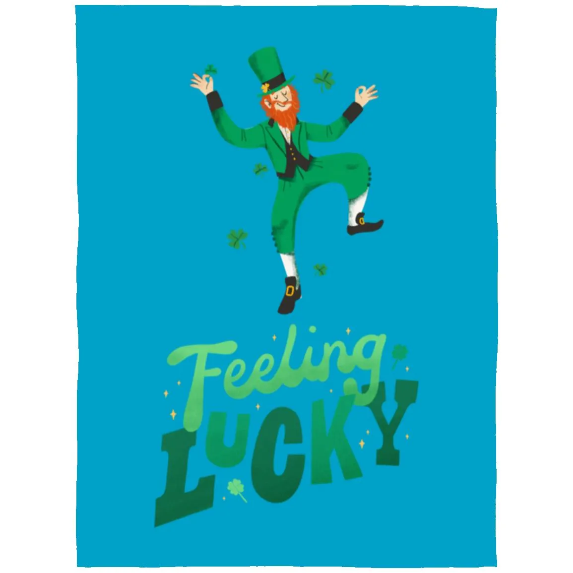 feeling lucky FLL Arctic Fleece Blanket 60x80
