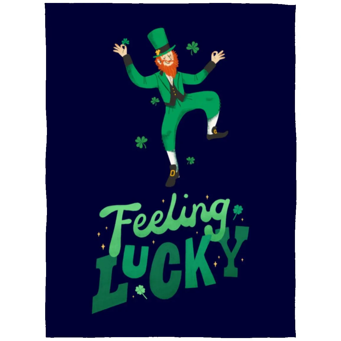 feeling lucky FLL Arctic Fleece Blanket 60x80