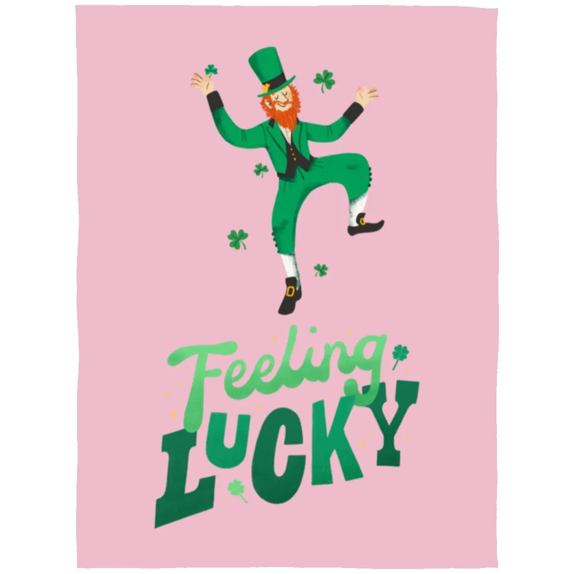 feeling lucky FLL Arctic Fleece Blanket 60x80