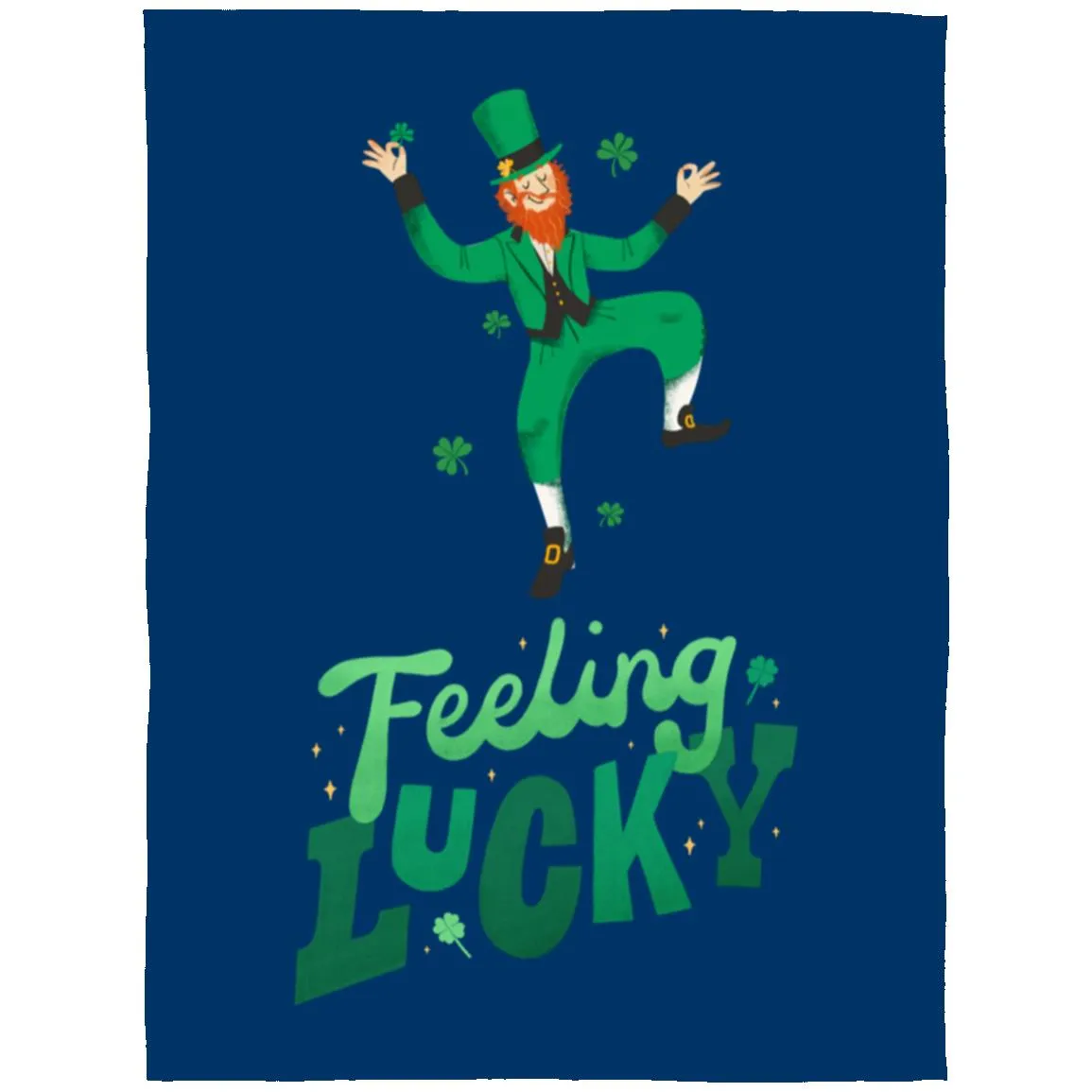 feeling lucky FLL Arctic Fleece Blanket 60x80