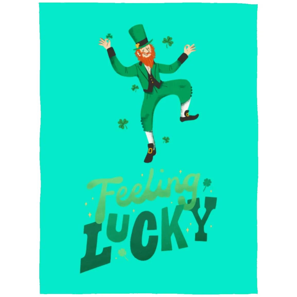 feeling lucky FLL Arctic Fleece Blanket 60x80