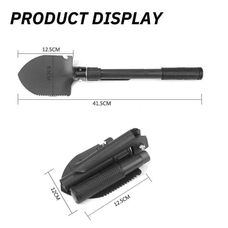 Foldable Portable Truck-Mounted Engineer Shovel – Camping & Survival Tool