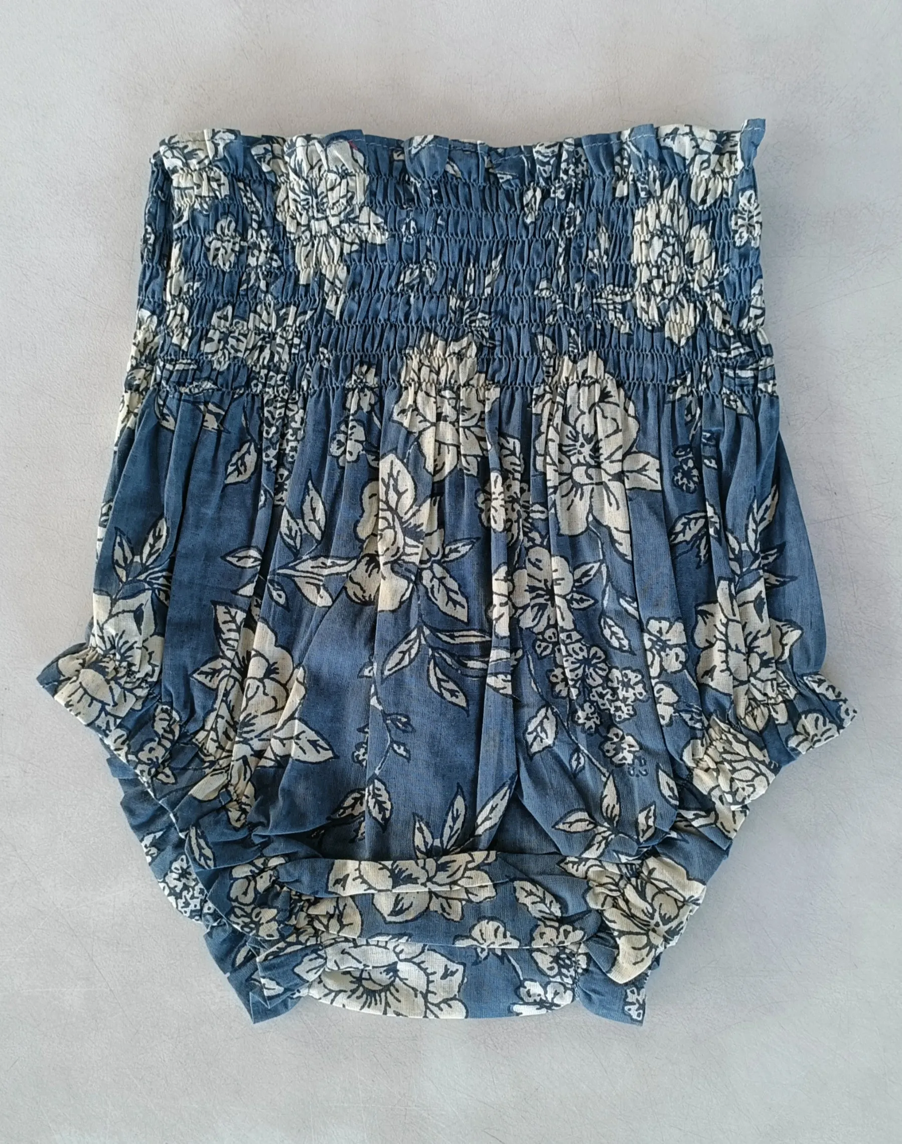 Grey Floral Printed Diaper Cover