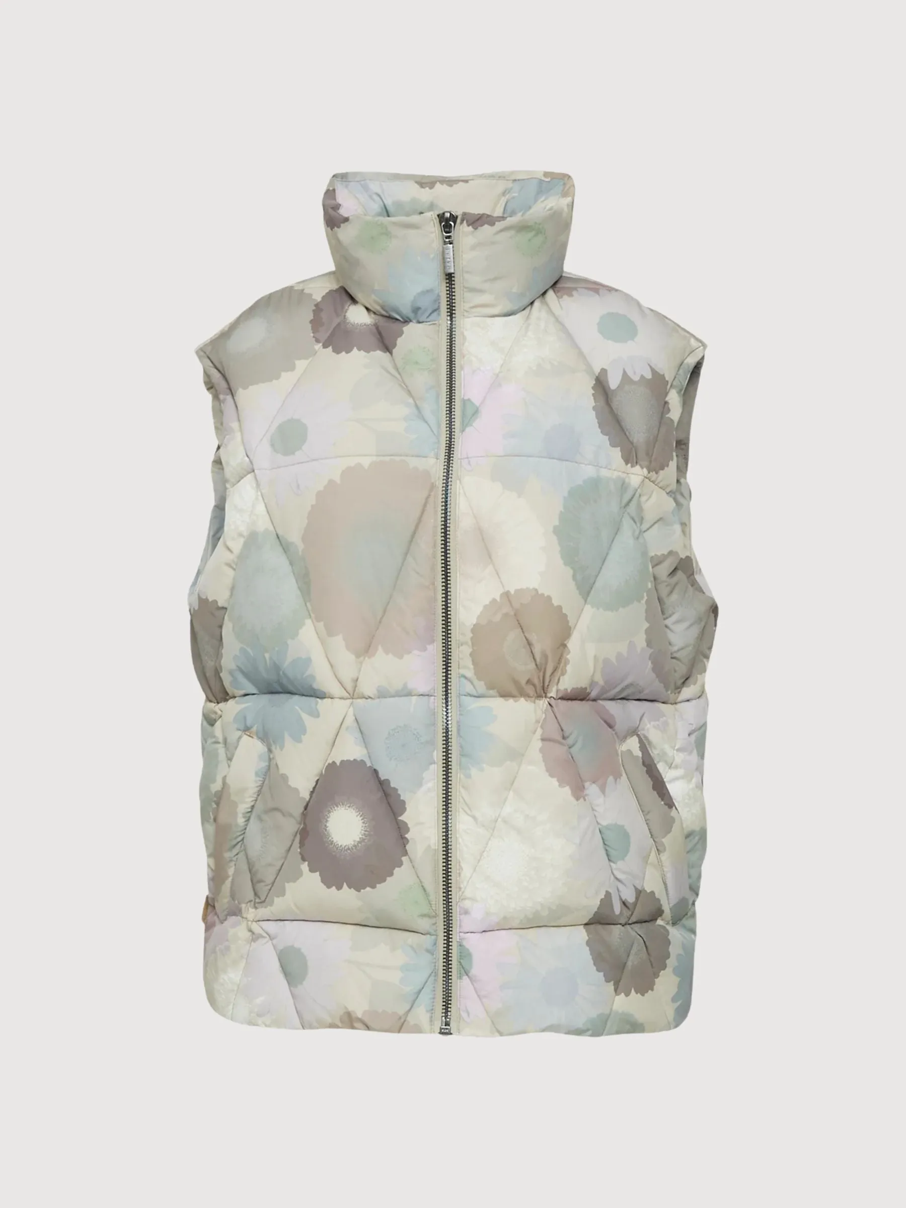 Hanska Vest Mushroom/Printed Vest Women | Mazine