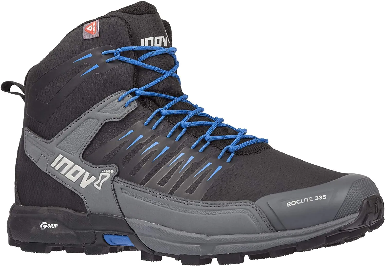 Inov-8 Roclite 335 Black/Blue Men's Size 5.5 Waterproof Mid-Top Hiking Boot