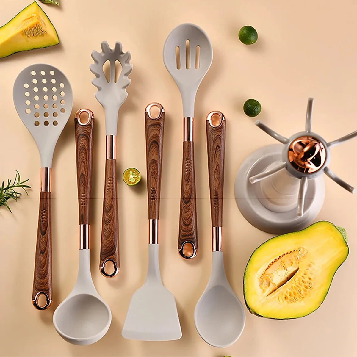 Kitchen Utensil Set with Holder - Collection