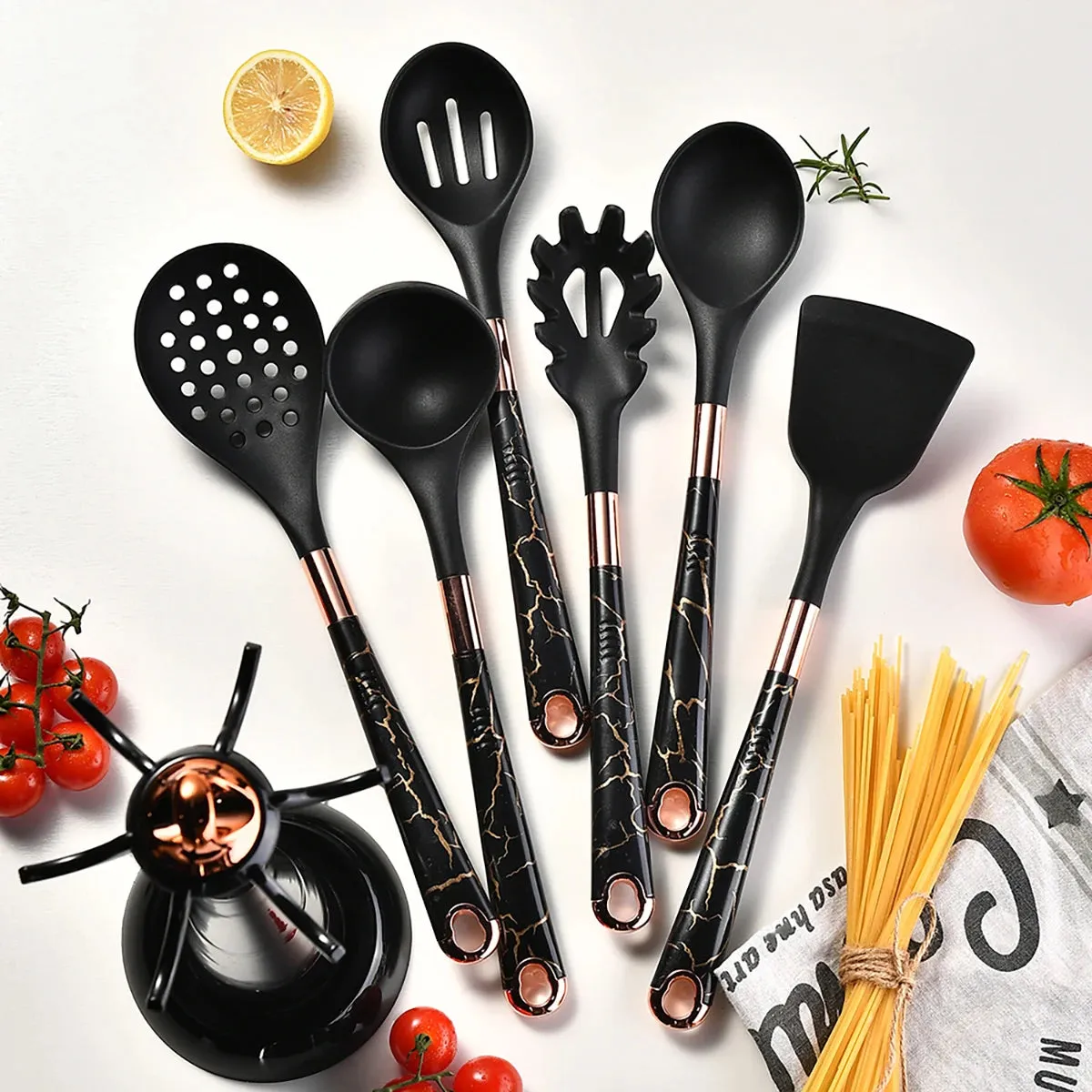Kitchen Utensil Set with Holder - Collection