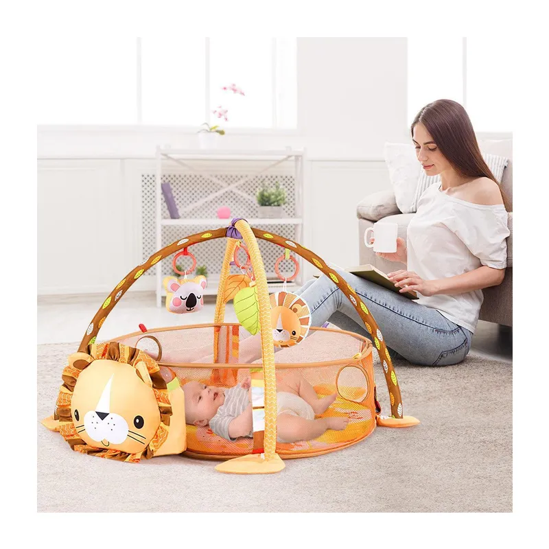Lion 2-In-1 Infant Activity Gym & Ball Pit