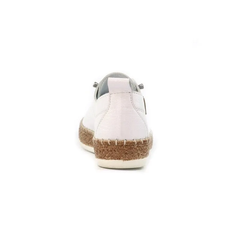 Lunar Womens White Plimsoll Shoes - Evie
