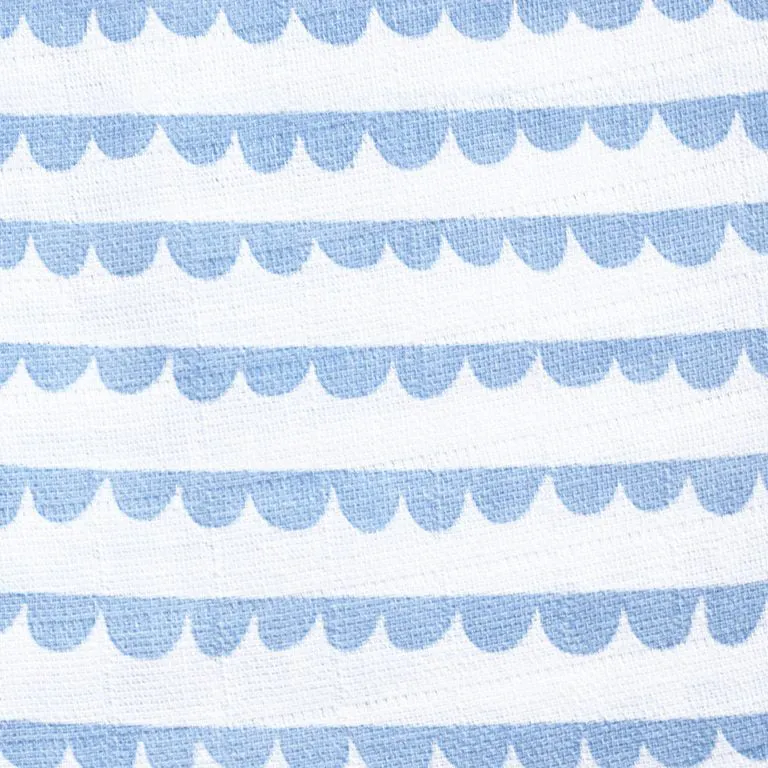 Masilo Organic Muslin Stroller Blanket - Up, Up & Away(Blue)