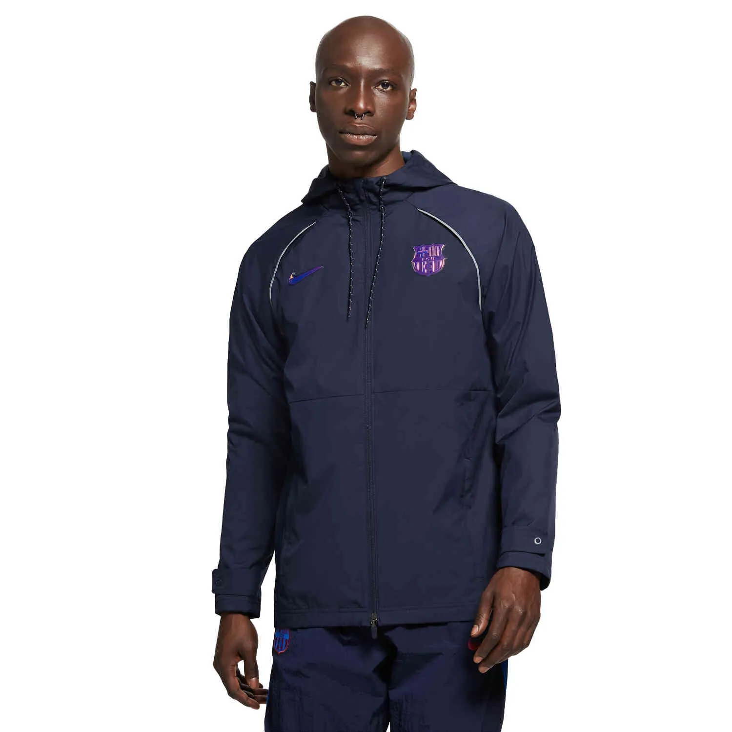 Nike Barcelona AWF Lifestyle Jacket –Obsidian/Irridescent