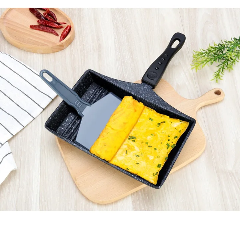 Non-Stick Omelette Pan Wave Bottom Maifanite Stone Frying Pan