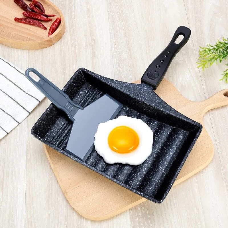 Non-Stick Omelette Pan Wave Bottom Maifanite Stone Frying Pan